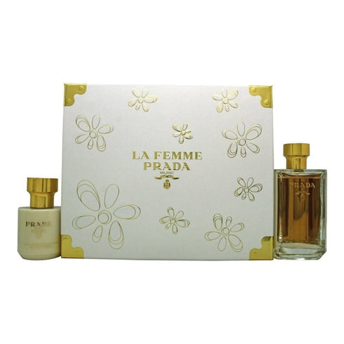 Prada La Femme Gift Set 100ml EDP + 100ml Body Lotion