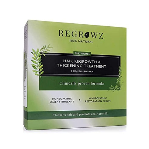 Regrowz Hair Thickening Set 75ml Scalp Stimulant + 75ml Restoration Serum