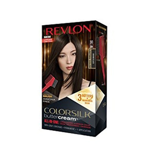 Revlon Luxurious Colorsilk Buttercream Hair Color 126.8ml - 30/20N Brown Black