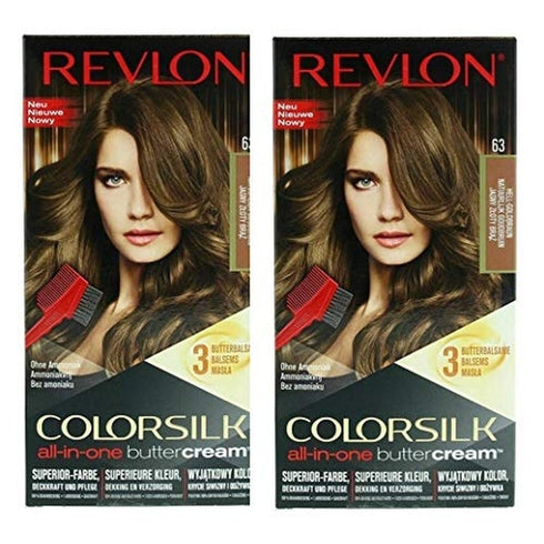 Revlon Luxurious Colorsilk Buttercream Hair Color 126.8ml - 63 Light Golden Brown