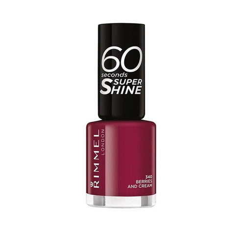 Rimmel 60 Seconds Super Shine Nail Polish 8ml - 340 Berries And Cream
