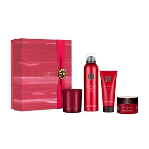 Rituals The Ritual of Ayurveda Rebalancing Gift Set - 4 Pieces (This gift set contains:
1x 200ml Foaming Shower Gel
1x 140g Candle
1x 125g Salt Body Scrub
1x 100ml Body Cream)