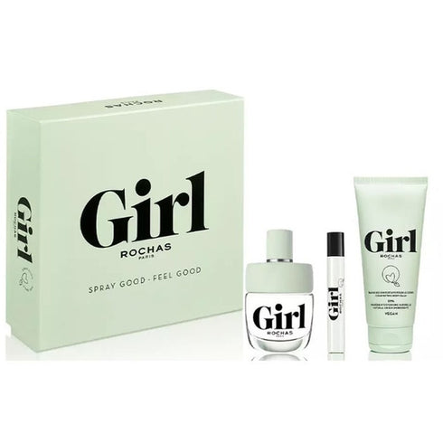 Rochas Girl Gift Set 100ml EDT + 7.5ml EDT + 100ml Body Lotion