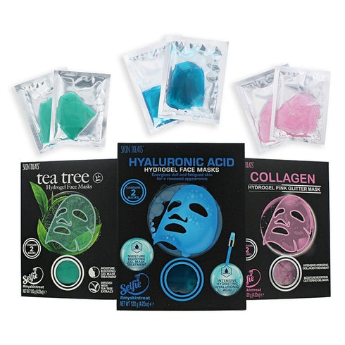 Skin Treats Hydrogel Face Masks Gift Set - 6 Pieces