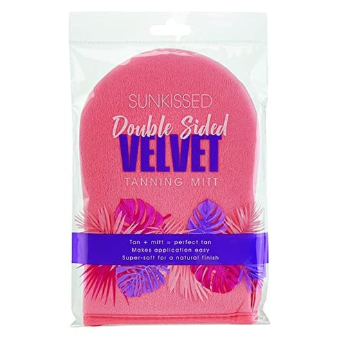 Sunkissed Double Sided Velvet Tanning Mitt - Purple