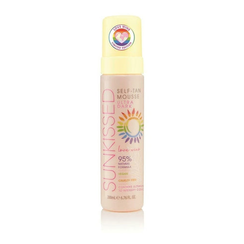 Sunkissed Love Wins 95 Percent Natural Self Tan Mousse 200ml - Ultra Dark