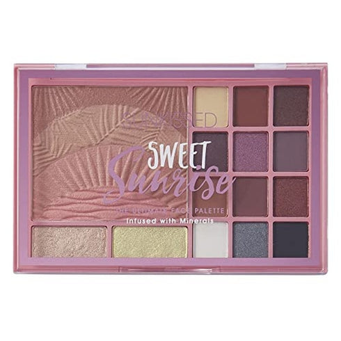 Sunkissed Sweet Sunrise Ultimate Face Palette Gift Set 15 Pieces (12 x 0.95g Eyeshadows
2 x 1.75g Highlighters
17.5g Bronzer/Blusher)