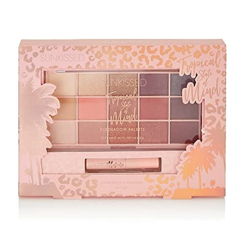 Sunkissed Tropical State of Mind Eye Shadow Palette 15 x 1.7g Eye Shadow + 4ml Mascara