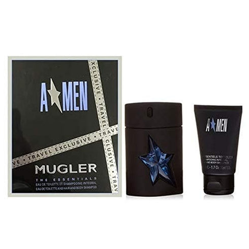 Thierry Mugler A*Men Gift Set 100ml EDT Refillable + 50ml Shower Gel