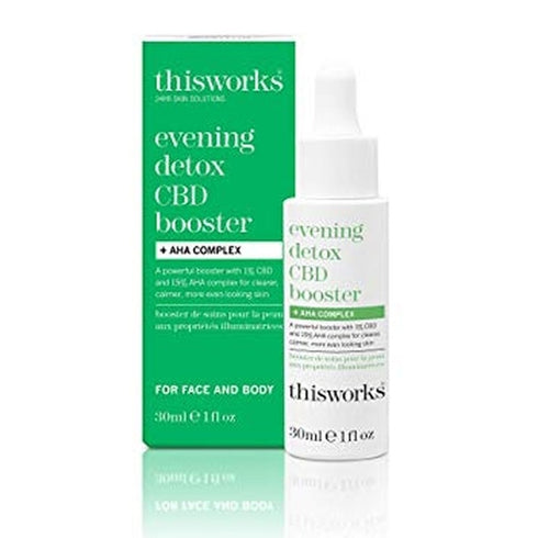 This Works Evening Detox CBD Booster + AHA Complex 30ml