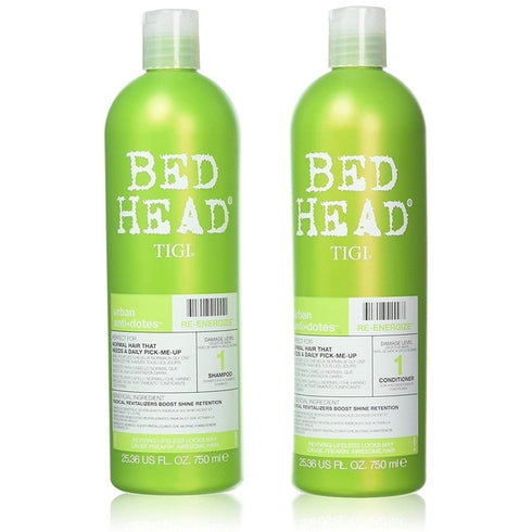 Tigi Duo Pack Bed Head Urban Antidotes Re-Energize 750ml Shampoo + 750ml Conditioner