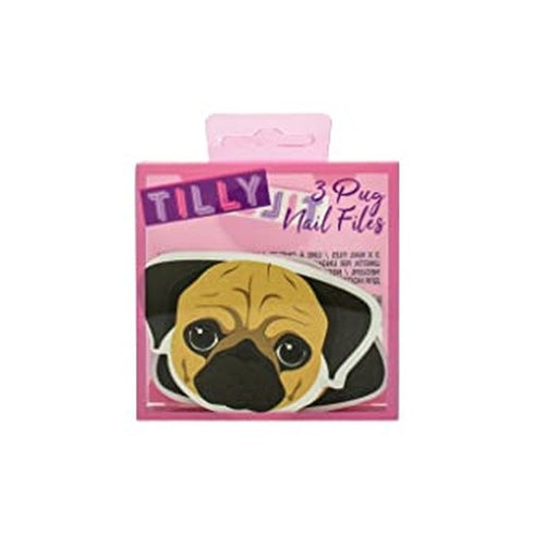 Tilly & Friends Pug Nail Files Gift Set 3 x Nail Files