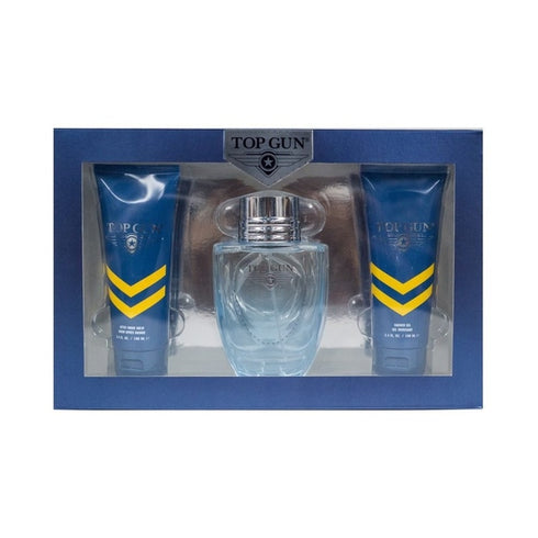 Top Gun Chevron Gift Set 100ml EDT + 100ml Shower Gel + 100ml Aftershave Balm