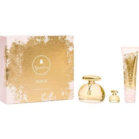 Tous Touch The Original Gold Gift Set 100ml EDT + 150ml Body Lotion + 4.5ml EDT