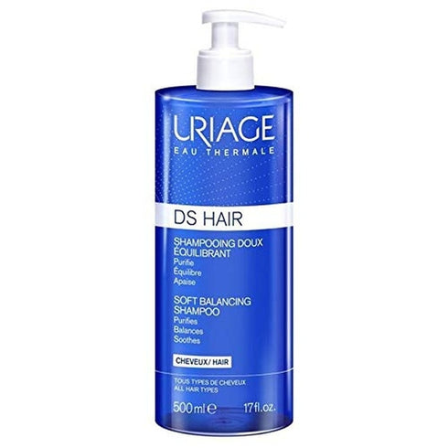 Uriage Eau Thermale DS Hair Soft Balancing Shampoo 500ml - All Hair Types