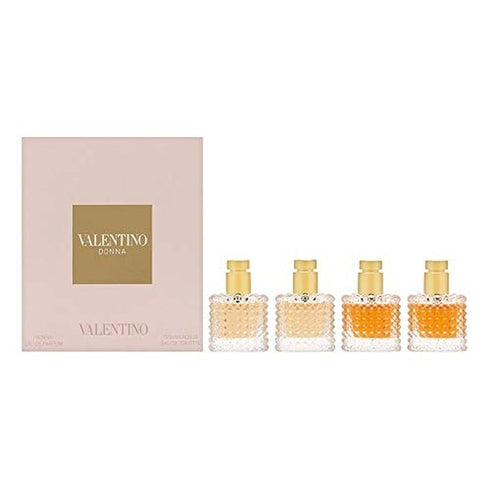 Valentino Donna Miniature Gift Set 2 x 6ml Donna EDP + 2 x 6ml Donna Acqua EDT