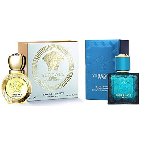 Versace Eros Gift Set 30ml EDT Pour Homme + 30ml EDT Pour Femme