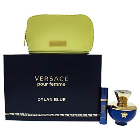 Versace Pour Femme Dylan Blue Gift Set 100ml EDP + 10ml EDP + Pouch