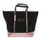 Victoria's Secret Black With Pink Sequin Tote Bag