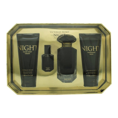 Victoria's Secret Night Gift Set 50ml EDP + 7.5ml EDP + 100ml Body Lotion + 100ml Shower Gel