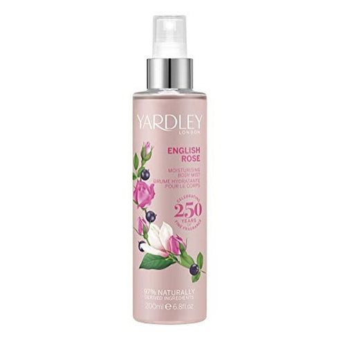 Yardley English Rose Fragrance Mist 200ml Spray