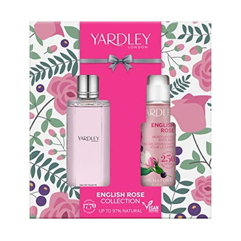 Yardley English Rose Gift Set 50ml EDT + 50ml Body Mist