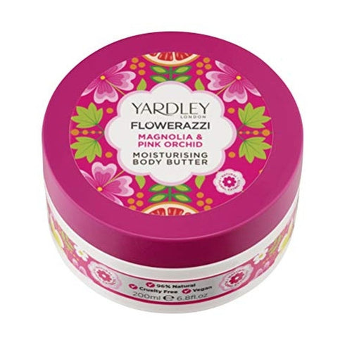 Yardley Flowerazzi Magnolia & Pink Orchid Body Butter 200ml