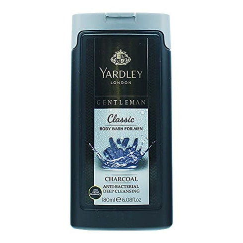 Yardley Gentleman Classic Charcoal Antibacterial Body Wash 180ml