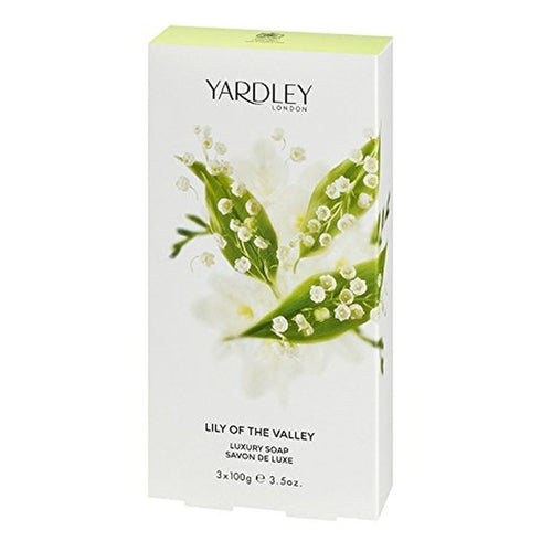 Yardley Lily of the Valley Soap 3x 100g