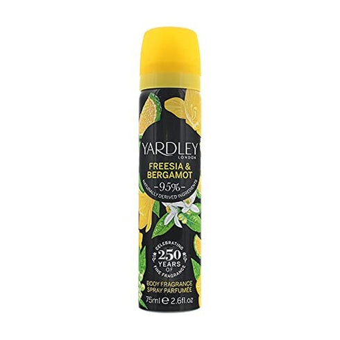 Yardley London Freesia & Bergamot 75ml Body Spray