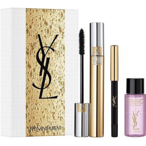 Yves Saint Laurent Cosmetics Gift Set 6.6g Mascara Volume Effet Faux Cils Mascara + 0.8g Dessin Du Regard Eyeliner + 30ml Top Secrets Expert Makeup Remover