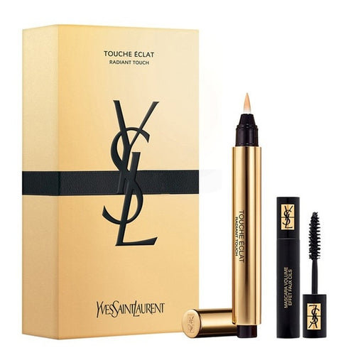 Yves Saint Laurent Touche Éclat Radiant Touch Gift Set 2.5ml Touche Eclat Concealer N2 Luminous Ivory + N1 Faux Cils Mini Mascara